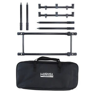 Hirisi Aluminium-Legierung Karpfenangel-<span class=keywords><strong>Rod</strong></span>-<span class=keywords><strong>Pod</strong></span>-<span class=keywords><strong>Set</strong></span> für 3 Angelruten Banksticks Rutenhalter Stütze RP140 - Product Image 6