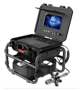 9 pouces 360 rotation Double objectif et localisateur d'objectif unique DVR vidéo industrielle vidange <span class=keywords><strong>plomberie</strong></span> tuyau inspection égout vidange caméra - Product Image 1