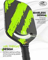 Pala de Pickleball de Fibra de Carbono Cruda T700 - Material Ecológico con Textura Antideslizante Global Sports, 1250g, 40 Orificios, GQK Ascent GC5104