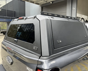 Capote rigide en aluminium/alliage d'acier pour <span class=keywords><strong>Ford</strong></span> Ranger <span class=keywords><strong>XLT</strong></span>/XLS/Wildtrak/Raptor avec fenêtres coulissantes en verre à charnières - Product Image 3