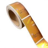 Étiquettes personnalisées dorées, étiquettes UV pour flacons de peptides, autocollants adhésifs imperméables en aluminium brillant argenté pour emballage