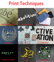 T-shirts en gros 180 GSM 100 % coton unisexe, vierges pour impression de motifs, personnalisables avec logo streetwear, pour hommes