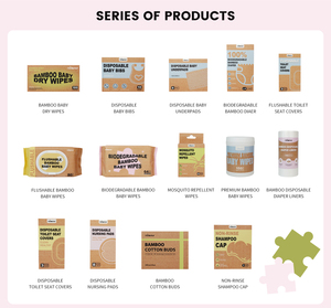 Lingettes humides pour bébé en bambou biodégradable OEM, 64 lingettes, écologiques, à base de plantes, douces, non tissées, pour peaux sensibles, soin bébé et maman - Product Image 6