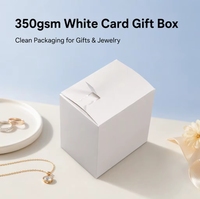 JIJID 350gsm blanc carte imprimable facile à déchirer emballage cadeau pliable boîtes cadeau en papier pliantes