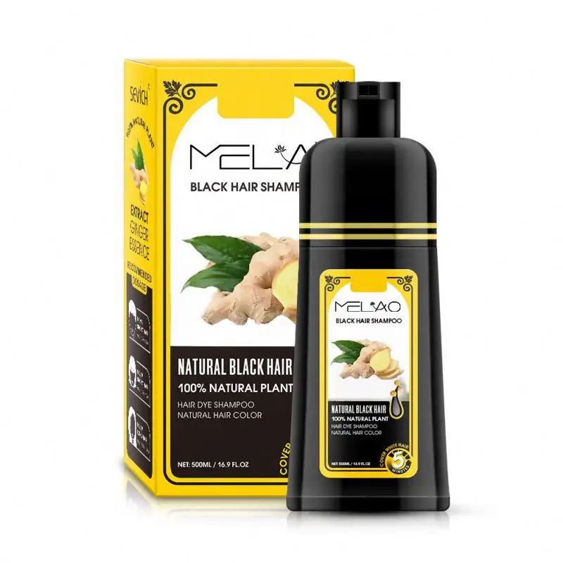 5 Mins bitkisel saç koyulaşması şampuan organik doğal hızlı saç boyası bitkisel kıllar boyama şampuan renkleri bakım