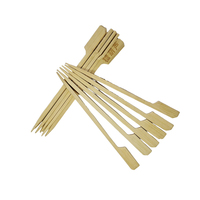 Brochettes en bambou jetables, fines, résistantes à la chaleur, adaptées aux aliments, pour barbecue, cuisine en plein air, usage domestique et en restaurant