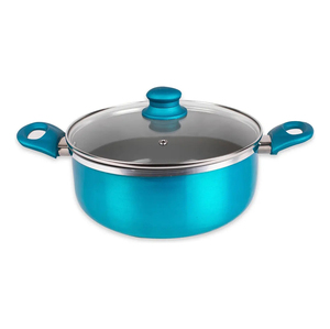 Modern Ceramic Marble Coated Pot Pan Silicone Glass Lids Bakelite Handles Non-Stick Aluminum <b>Cookware</b> <b>Set</b> for Gas <b>Induction</b> - Product Image 3