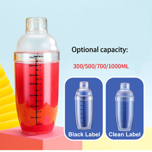 1000ml Cuisine Champagne Boisson Mélangeur Shaker <span class=keywords><strong>Bouteille</strong></span> Bar Barman Outil Jus De Fruits Mélange Tasse PC Plastique <span class=keywords><strong>Martini</strong></span> Cocktail Shaker - Product Image 3