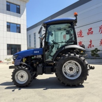 Tracteur diesel 4x4 HANYE 50HP certifié CE pour les marchés européens, avec cabine et utilisation agricole multifonctionnelle