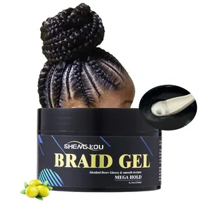 Etichetta personalizzata treccia Loc e Twist Gel Private Label Edge Control Styling tenuta ferma cera per capelli Gel per intrecciare i capelli a tenuta estrema