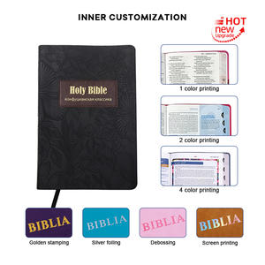 Conception personnalisée en gros <span class=keywords><strong>de</strong></span> cuir PU estampage à chaud <span class=keywords><strong>de</strong></span> la Sainte Bible Matériel d'étude <span class=keywords><strong>de</strong></span> l'église personnalisé Cérémonie chrétienne Livre spirituel - Product Image 5