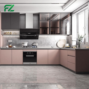 Armoires <span class=keywords><strong>de</strong></span> cuisine en aluminium écologiques, résistantes à l'eau, multifonctionnelles, <span class=keywords><strong>de</strong></span> couleur personnalisée, <span class=keywords><strong>de</strong></span> style coréen moderne - Product Image 6