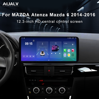 Radio de Coche con Pantalla Táctil Android Multimedia de 12.3 Pulgadas, Reproductor de DVD Estéreo para MAZDA Atenza 2014-2016 Mazda 6