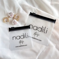 Sacs Ziplock Personnalisés en Gros pour Bijoux et Boucles d'Oreilles, Sacs d'Emballage en Plastique avec Logo, Sacs Zip en PVC Dépoli pour Accessoires