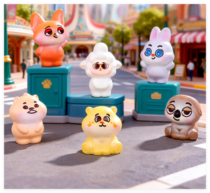 Miniature di Animali Cartoon Zootopia <span class=keywords><strong>per</strong></span> Educazione Precoce, Giocattoli in Resina di Piccole Creature Marine <span class=keywords><strong>e</strong></span> Animali della Fattoria <span class=keywords><strong>e</strong></span> della Foresta <span class=keywords><strong>per</strong></span> Casa delle Bambole - Product Image 1