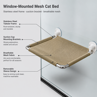 Lit pour chat moderne et luxueux avec cadre en bois pour une utilisation en extérieur, lit pour chat, chaise longue pour chat, lit pour chat en bois, lit pour chat de fenêtre