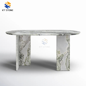 Mesa de Comedor Minimalista de Mármol con Tapa de Piedra Natural y Patas de Acero Inoxidable, Novedad <span class=keywords><strong>2026</strong></span>, Muebles Modernos para el Hogar y Restaurantes - Product Image 1