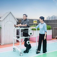 Exosquelette robotique de marche sécurisée à cadre complet pour le soutien des membres inférieurs, affichage du contrôle avec sangle de sécurité