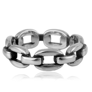 yunnique Fashionable Chain <b>Titanium</b> Steel <b>Ring</b> Gold Color Unisex Jewelry Gift Geometric Design FY28061 - Product Image 4