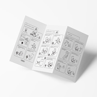 Brochures pliées et dépliantes personnalisées imprimées en offset CMJN, formats A4/A5/A6, papier couché/carton, pelliculage/UV sélectif