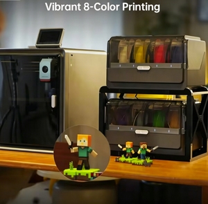 Small Scale Industrial 3D Printer for Home School with Multicolor Fast Speed Printing up 250mm/s Enclosed Desktop FDM 3D Printer