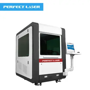 Perfecte Laser-Industriële Volledig Gesloten Klein Formaat 6060 6040 4040 Vezel Cnc Metalen Staal Compacte Lasersnijmachine