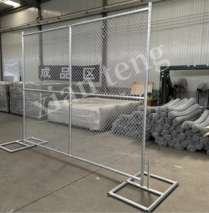 Barrera temporal de seguridad de montaje rápido portátil/el componente de valla temporal de eslabones de cadena galvanizada más popular en los EE. UU. - Product Image 2