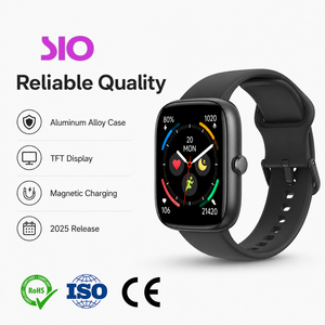 Smartwatch in Alluminio con Schermo TFT da 1,83'', Cinturino in Silicone, Ricarica Magnetica, Monitoraggio Chiamate e Sonno, Multilingue, Orologio Fitness Intelligente - Product Image 3