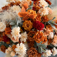 Boule de fleurs en soie rose orange 80 cm, fleur de table pour mariages, banquets, restaurants, décoration extérieure et intérieure