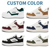 Chaussures de skate décontractées pour hommes, à lacets, confortables pour la marche quotidienne, antidérapantes, baskets plateforme pour hommes