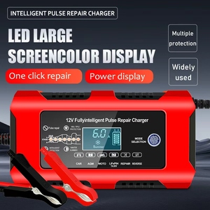 <span class=keywords><strong>Chargeur</strong></span> de <span class=keywords><strong>batterie</strong></span> de voiture 12v10A 12v-15.5v Réparation par impulsions Maintien intelligent Affichage de l'écran 2 ports pour <span class=keywords><strong>batterie</strong></span> de voiture électrique - Product Image 5