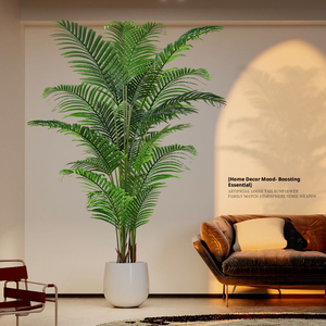 Grand palmier artificiel réaliste en pot pour décoration intérieure et extérieure, maison, bureau, verdure tropicale, vente en gros, 150 cm - Product Image 4