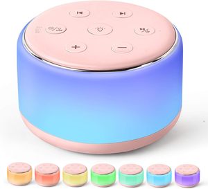 Lámpara Nocturna LED RGB Portátil, Máquina de Sonido con Ruido Blanco, Altavoz Inalámbrico Recargable de Escritorio, Múltiples Sonidos Relajantes <span class=keywords><strong>para</strong></span> <span class=keywords><strong>Dormir</strong></span> - Product Image 1