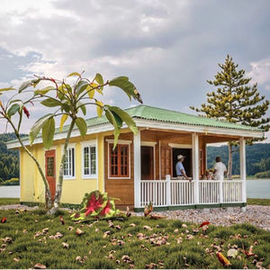 Bungalow Maison Préfabriquée <span class=keywords><strong>Plage</strong></span> Cottages Maison Préfabriquée <span class=keywords><strong>Petite</strong></span> Maison en Bois <span class=keywords><strong>Cabine</strong></span> pour Resort Living - Product Image 1