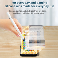 Stylet universel 2-en-1 en plastique pour iOS Android, dessin tactile, crayon capacitif, iPad, tablette, smartphone