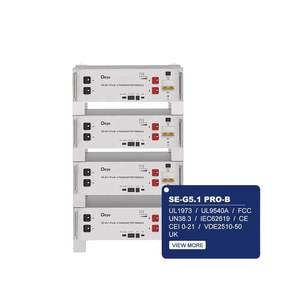 بطارية ليثيوم Deye ESS SE-G5.3 وSE-G5.1 Pro-B بسعة 5 كيلوواط ساعة، 48 فولت، ليثيوم فوسفات الحديد، 200 أمبير ساعة، عالية الجهد للاستخدام المنزلي والطاقة الشمسية - Product Image 1