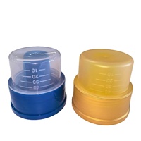 Bouchon de bouteille de lessive en plastique avec drain, 1L avec bouchon gradué et bec verseur, adapté aux bouteilles de lessive