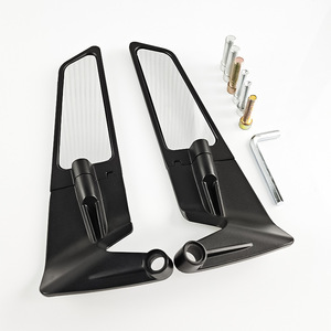 Rétroviseur de moto Qiangye en alliage d'aluminium, universel, protection de sécurité, accessoire pour moto de course sportive - Product Image 3