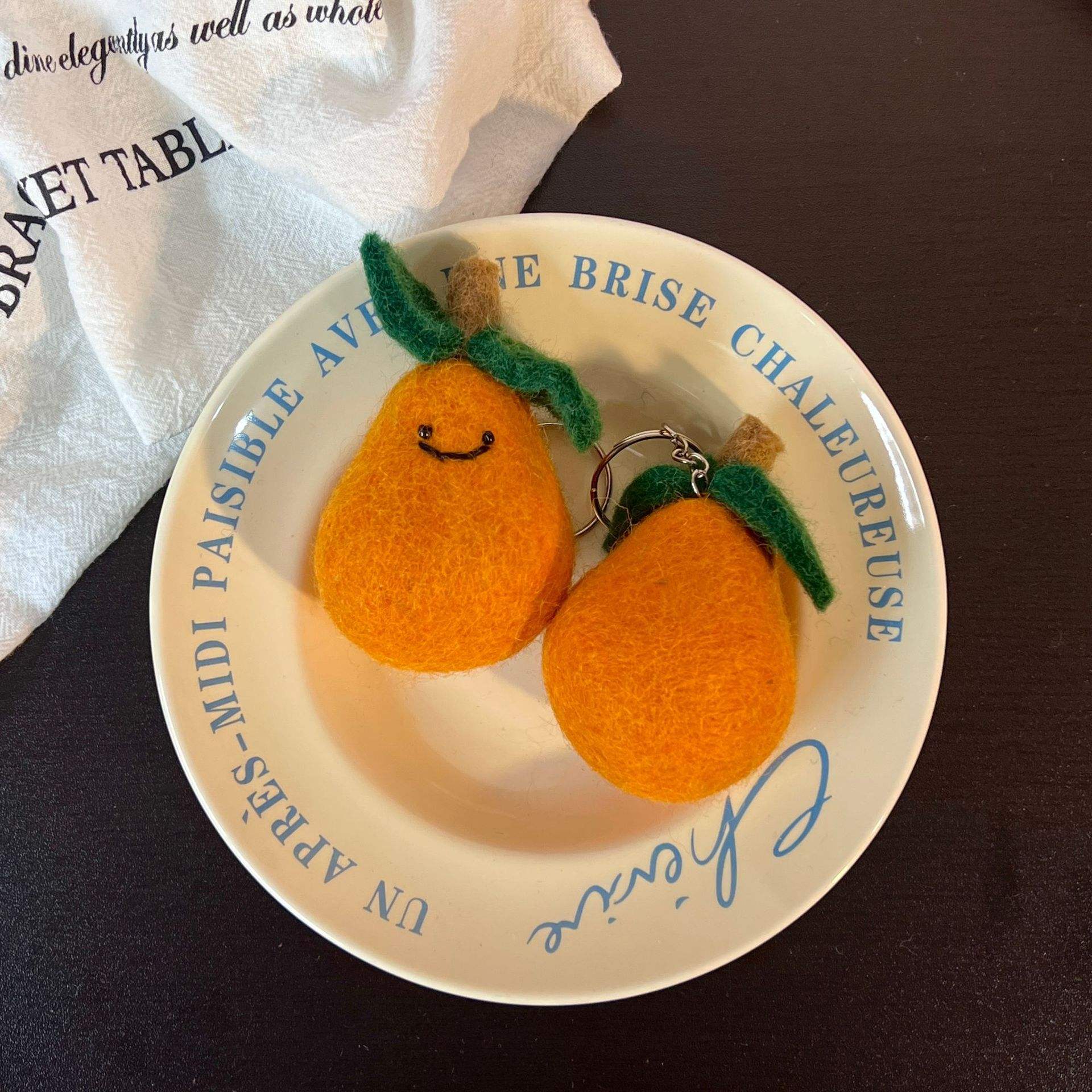 Fruits Wool Felt Keychain *2