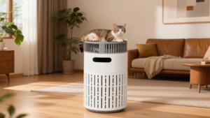 Purificateur d'air intelligent moderne ChongxinIOT pour absorber les poils d'animaux, désodoriser, éliminer l'<span class=keywords><strong>ammoniac</strong></span> et le formaldéhyde, ioniseur plasma HEPA13 - Product Image 2
