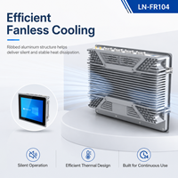 Computadora Industrial con Panel Táctil Integrado de 10.4 Pulgadas, Doble LAN, COM, USB, HD, Compatible con Windows y Linux, HMI, OEM, ODM, Personalizable