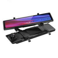 Kamera dasbor layar sentuh 4K HD 11.26 inci, nirkabel Ultra HD layar sentuh lensa ganda Wifi FM perekam Video Tampilan belakang tipe layar IPS