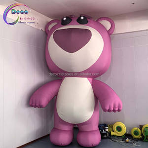Giant Cartoon <strong>Inflatable</strong> Strawberry <strong>Bear</strong> and LED Light Outdoor 13 Foot High <strong>Inflatable</strong> <strong>Bear</strong> Toy Decoration for Sale - Product Image 2