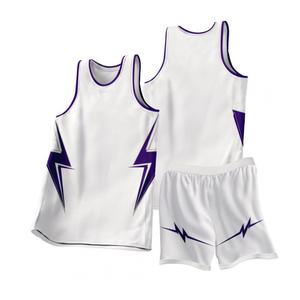 Người Lớn Giá Rẻ Vải Thoáng Khí Bóng Rổ Jersey Tùy Biến Đào Tạo Đồng Phục Đôi Kích Thước Bóng Rổ Cộng Với Kích Thước Bộ - Product Image 2