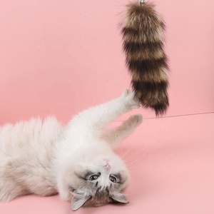 Queue de raton laveur, bâton de chat drôle et rétractable, jouets interactifs - Product Image 6