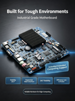 Baytrail J1900 2.00G Motherboard ITX Tanpa Kipas, Mainboard Kontrol Industri I/O yang Kaya Fitur untuk PC Industri, IoT & Otomasi