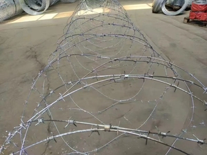 Alambre de púas de acero galvanizado tipo concertina BTO22 BTO30 CBT60 de alta resistencia para seguridad - Product Image 4