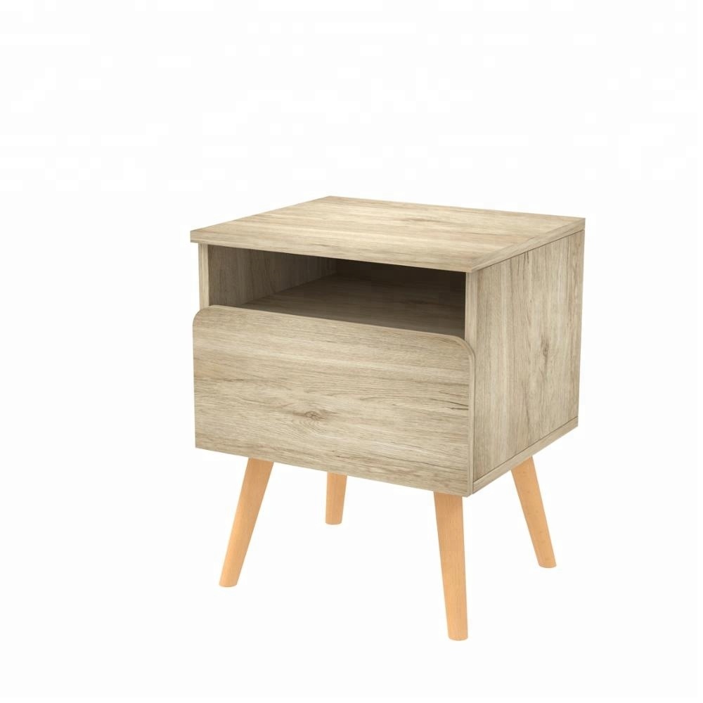 Table D'appoint moderne Meubles Table de Chevet En Bois Avec Tiroirs