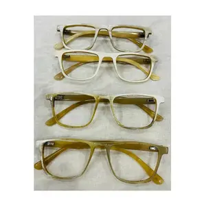 美国水牛角镜架光学眼镜最佳质量眼镜牛角经典时尚制造商和供应商