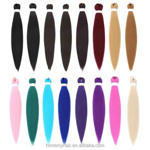 En stock usine – Extensions de cheveux synthétiques EZ à tresser, 52 pouces, 90g/paquet, basse température, en fibre synthétique EZ pour crochet - Product Image 1
